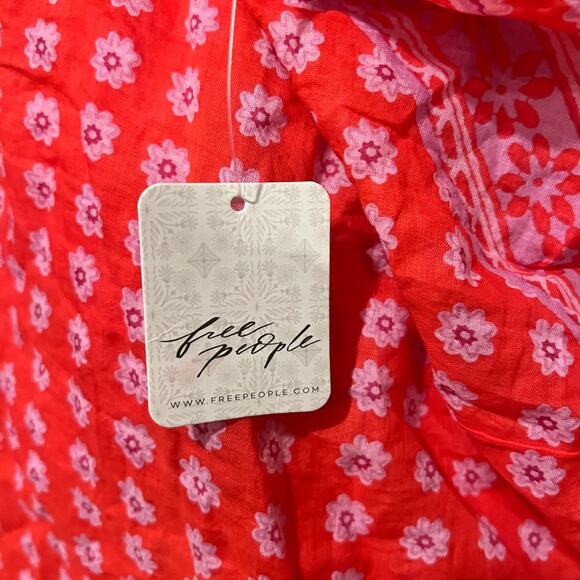 FREE PEOPLE WOMEN'S ELENA PRINTED TOP Size Large NWT - Picture 12 of 13